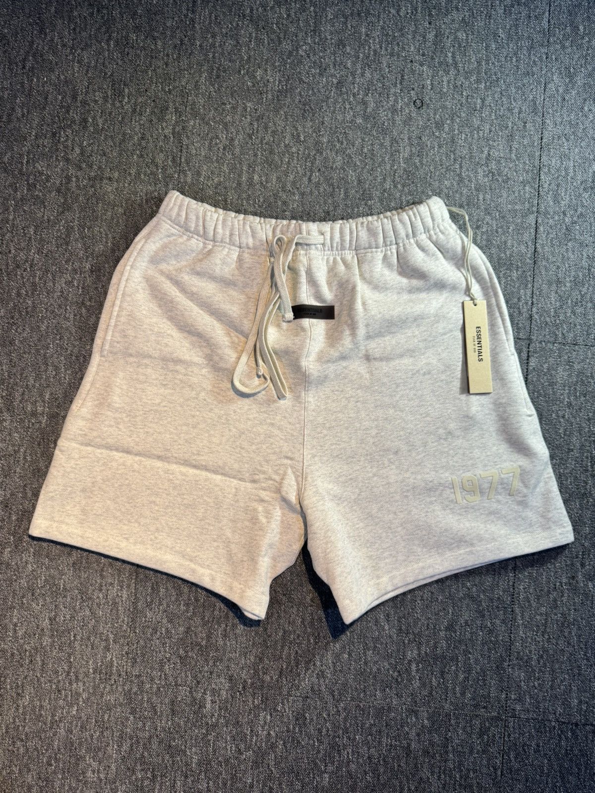 Fear of God Fear of God Essentials 1977 Dark Oatmeal Shorts | Grailed