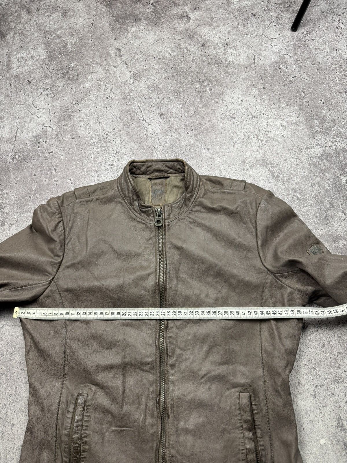 Japanese Brand Vintage Brown Leather Jacket Acne Carol Christian Poell styl Size US S / EU 44-46 / 1 - 10 Thumbnail
