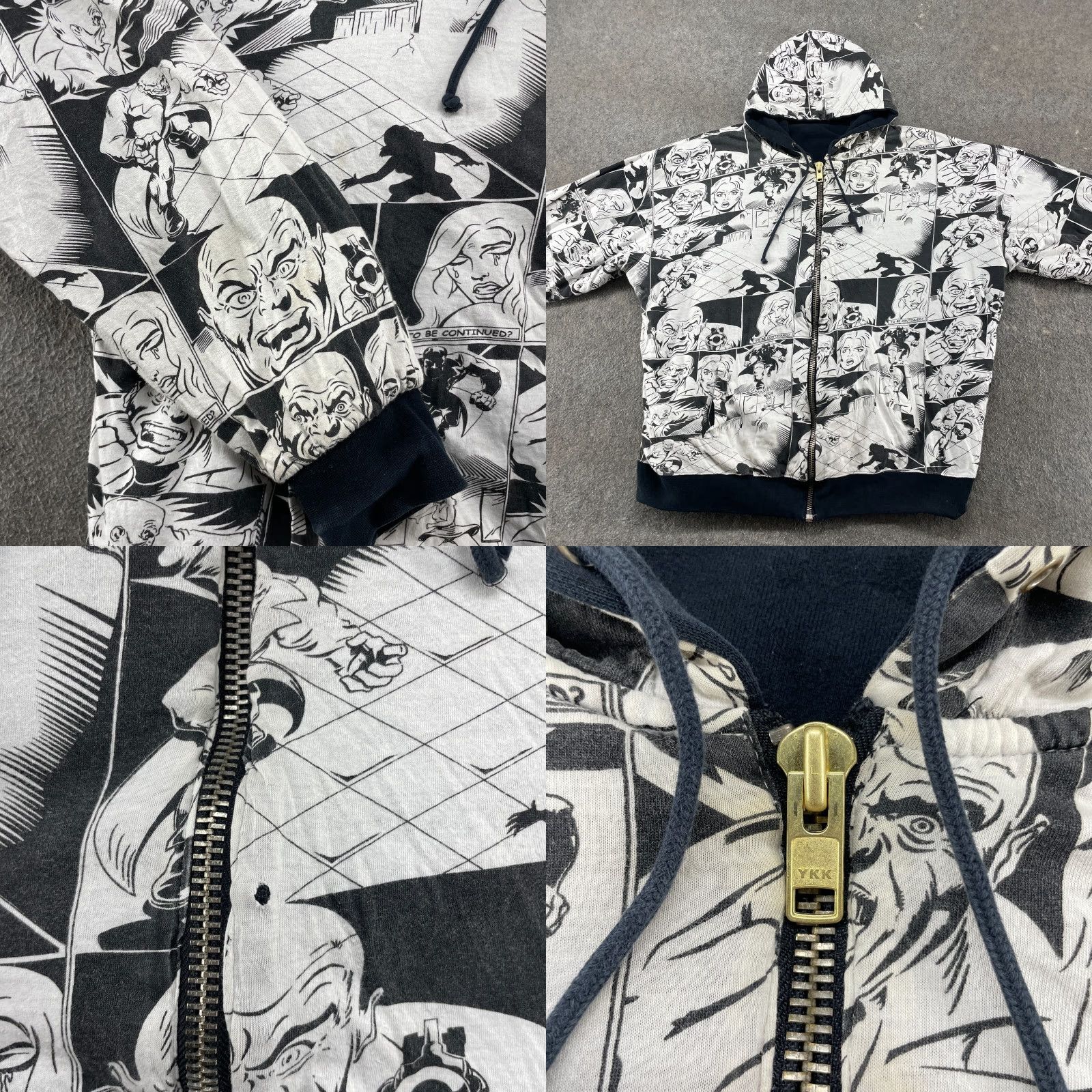 Vintage VINTAGE Famous Stars Straps Hoodie Mens 3XL AOP Comic Strip Jesse Pinkman Y2K Size US XXL / EU 58 / 5 - 9 Thumbnail