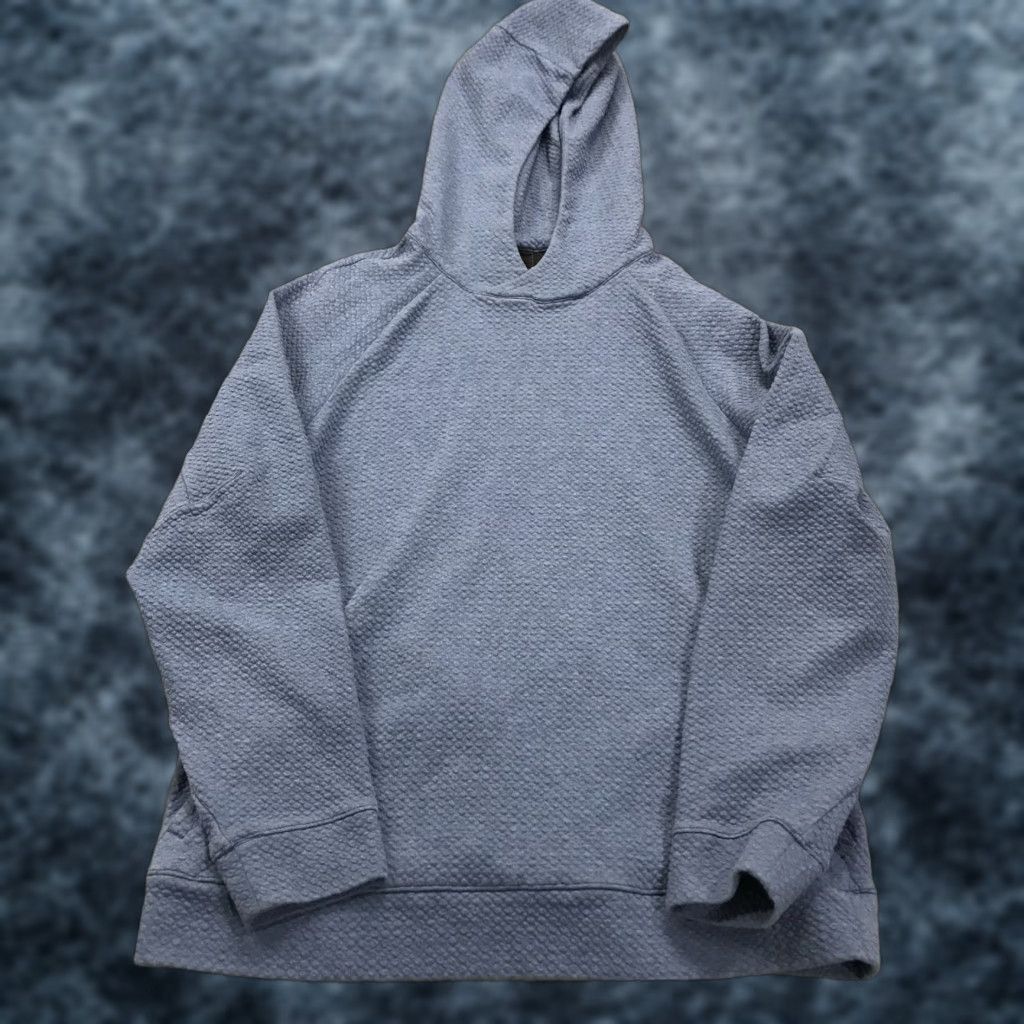 Lululemon Lululemon Hoodie Mens XS Blue Double Knit Textured Sweatshirt Pullover Gym City Outdoor Sports Size US XS / EU 42 / 0 - 1 Thumbnail