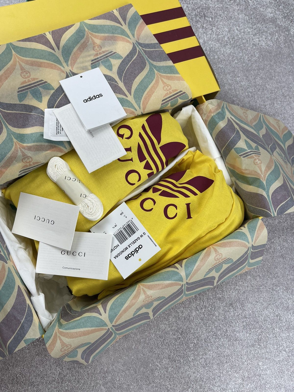 Adidas × Gucci Adidas x Gucci Gazelle OG Monogram Sneakers Size 36 2/3 Size US 5.5 / IT 35.5 - 18 Thumbnail