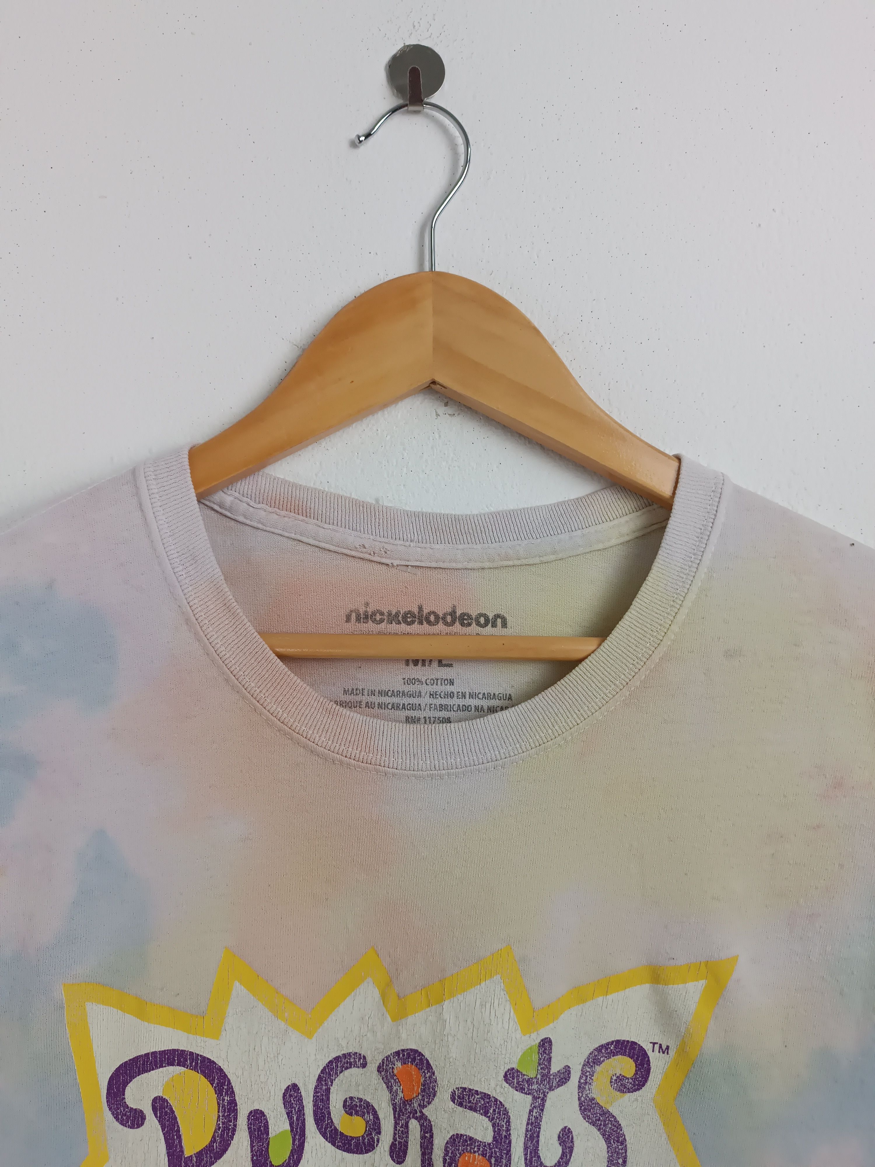 Nickelodeon THRASHED FADED RUGRATS NICKELODEON TIE DYE TEE Size US L / EU 52-54 / 3 - 9 Thumbnail