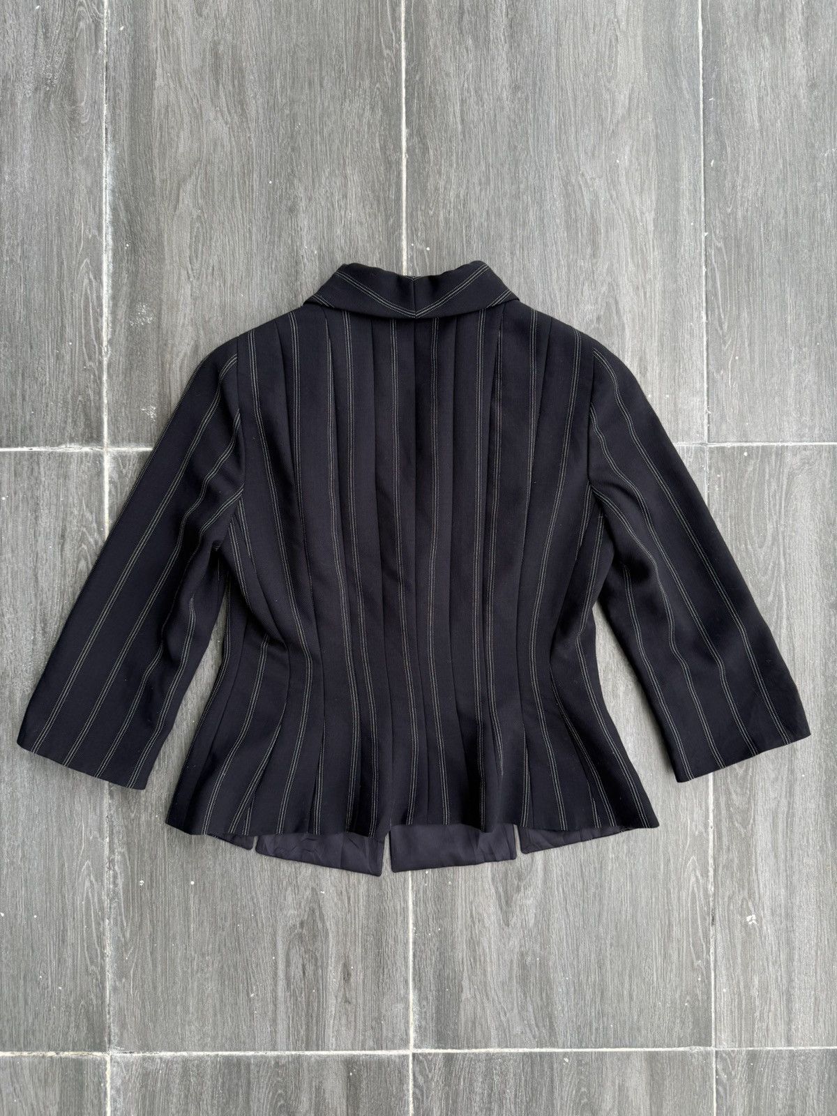 Giorgio Armani Armani Collezioni Double Collar Like Corset Blazer Size XS / US 0-2 / IT 36-38 - 12 Thumbnail