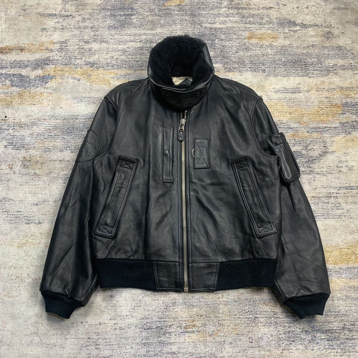 Yamaha Vintage Yamaha riding gear bomber leather jacket Size US L / EU 52-54 / 3 - 2 Thumbnail