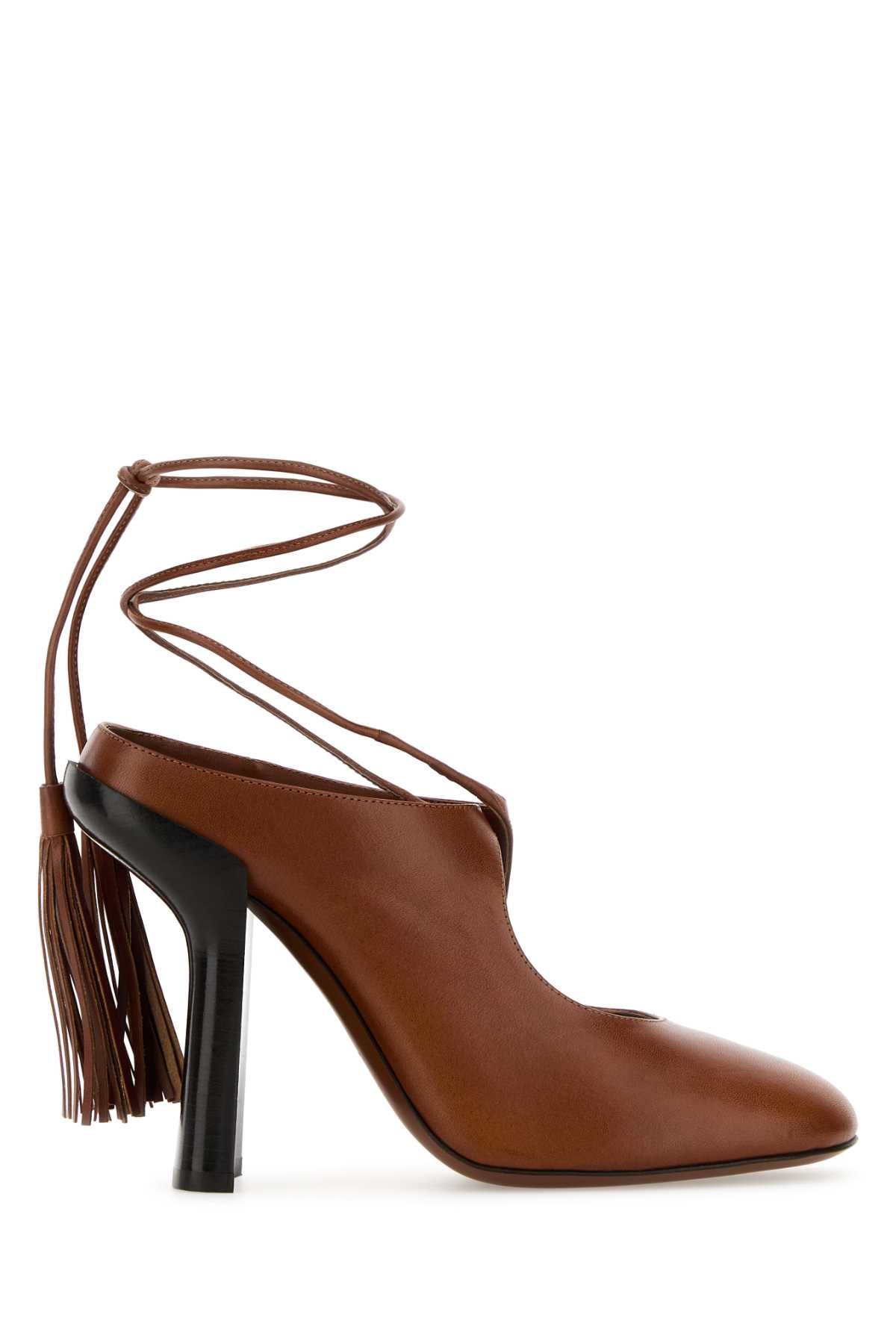 Dries Van Noten Caramel Leather Pumps Size US 6 / IT 36 - 1 Thumbnail