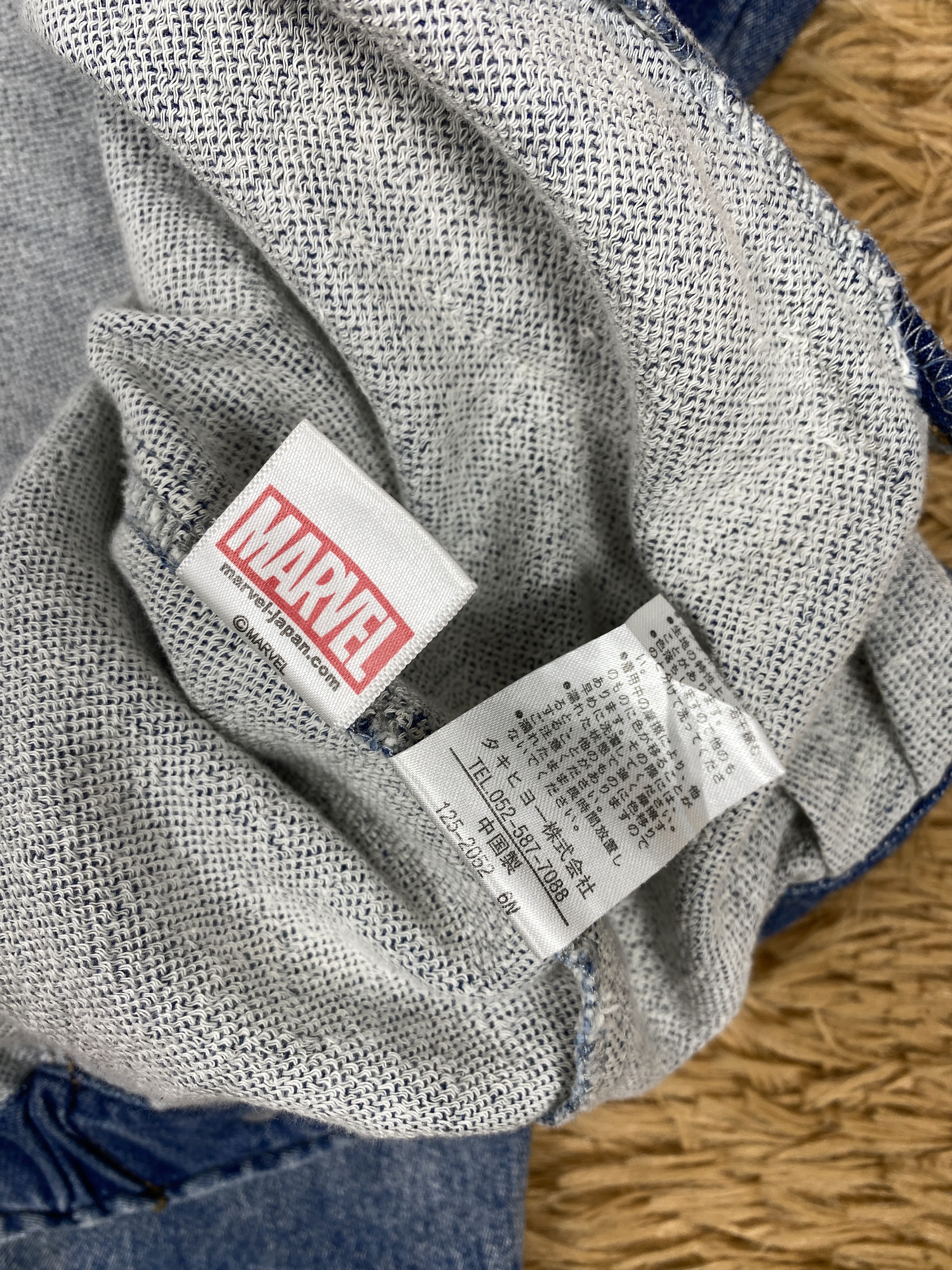 Japanese Brand Vintage Marvel Denim Pattern Jacket PJ2456 Size US M / EU 48-50 / 2 - 8 Thumbnail