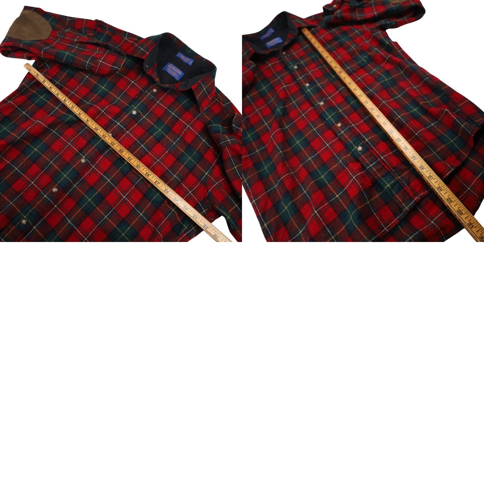 Pendleton Pendleton Mens M %100 Wool Flannel Boyd Tartan Trail Shirt Red Size US M / EU 48-50 / 2 - 8 Thumbnail