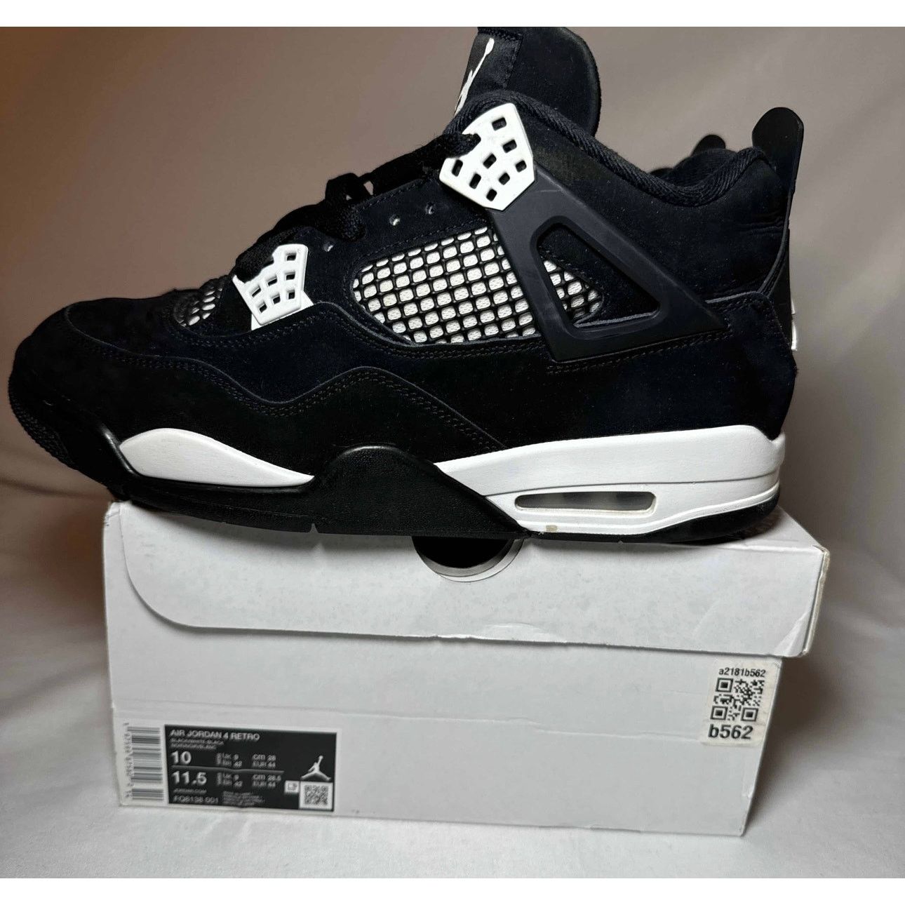 Jordan Brand × Nike Size 10 - Nike Air Jordan 4 Retro White Thunder Men's Shoes Size US 10 / EU 43 - 8 Thumbnail