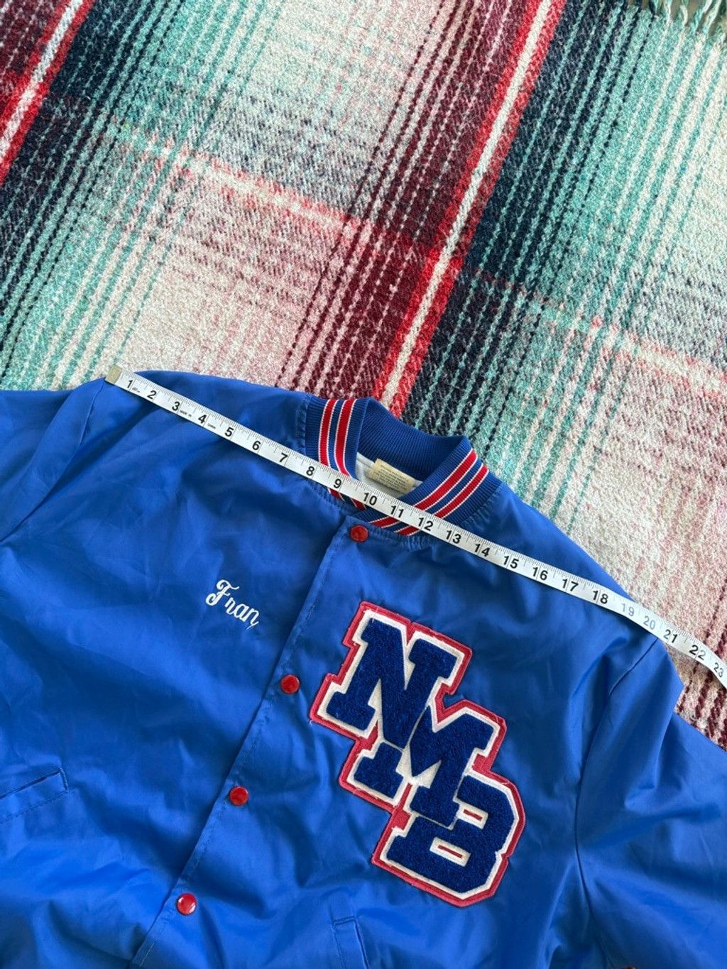 Howe 70s Howe Blue & Red Bomber Varsity Jacket L Size US L / EU 52-54 / 3 - 6 Thumbnail