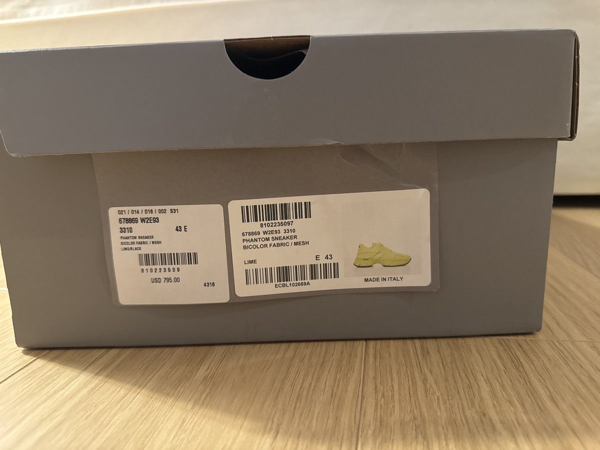 Balenciaga Balenciaga Phantom Sneaker - Lime Size US 10 / EU 43 - 7 Thumbnail