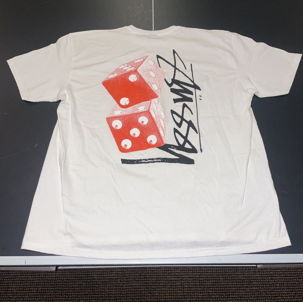Stussy Stüssy Tall Dice Tee - White Size US XXL / EU 58 / 5 - 5 Thumbnail
