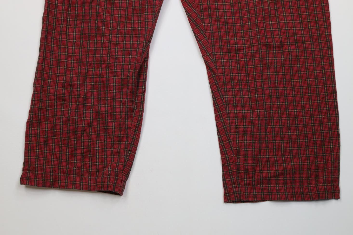 J.Crew Vintage 90s J Crew Oarsman Wide Leg Pajamas Pants Plaid Size US 36 / EU 52 - 4 Thumbnail
