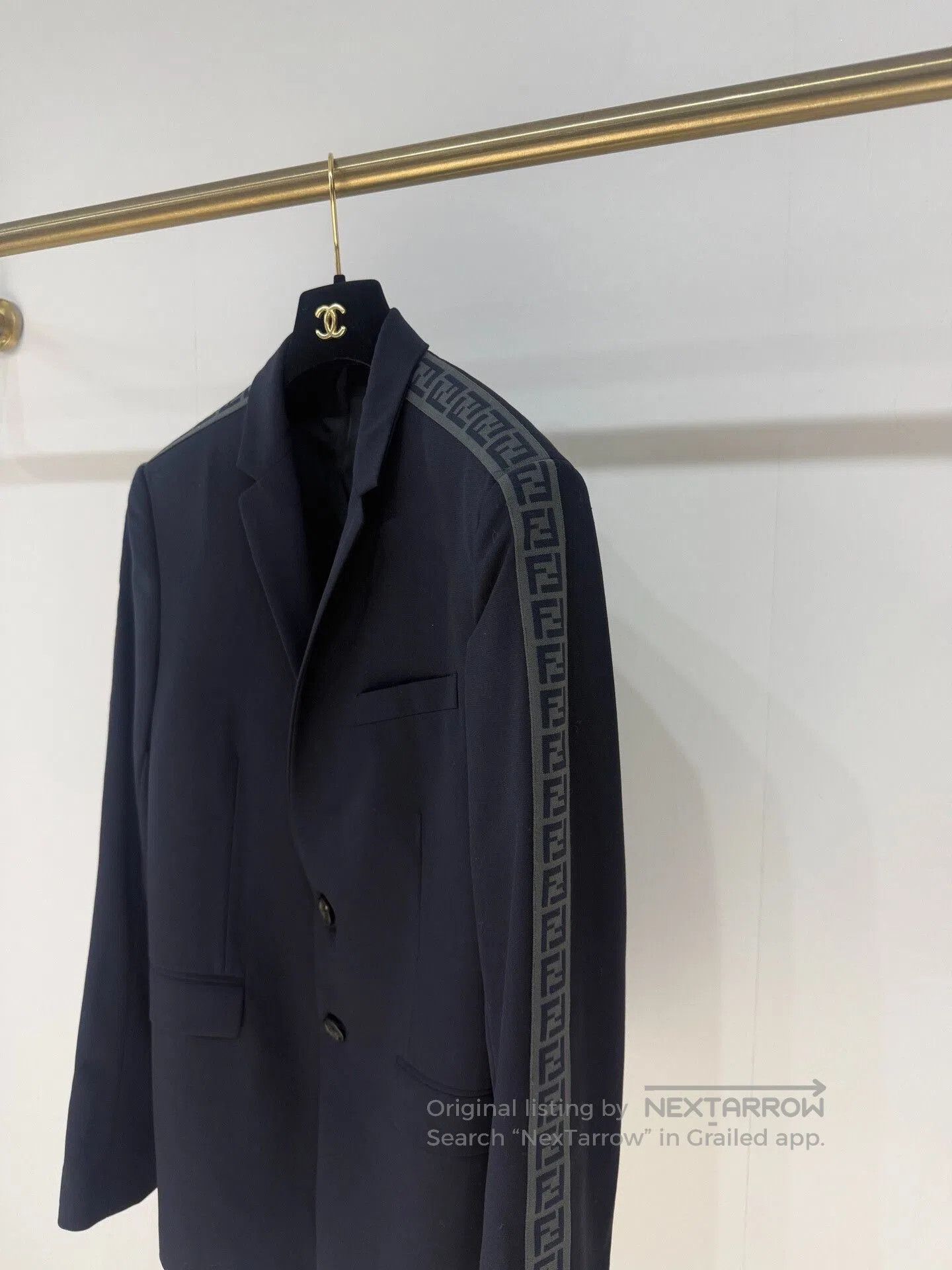 Fendi Fendi FF Sleeved Badge Suit Jacket. Size US S / EU 44-46 / 1 - 3 Thumbnail