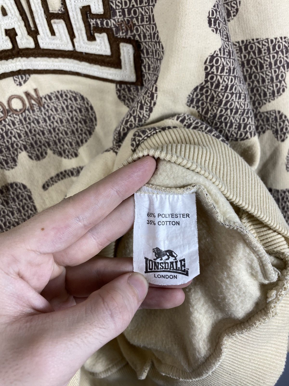 Lonsdale × Vintage Vintage Hoodie Lonsdale London Limited Edition Oversized Size US M / EU 48-50 / 2 - 6 Thumbnail