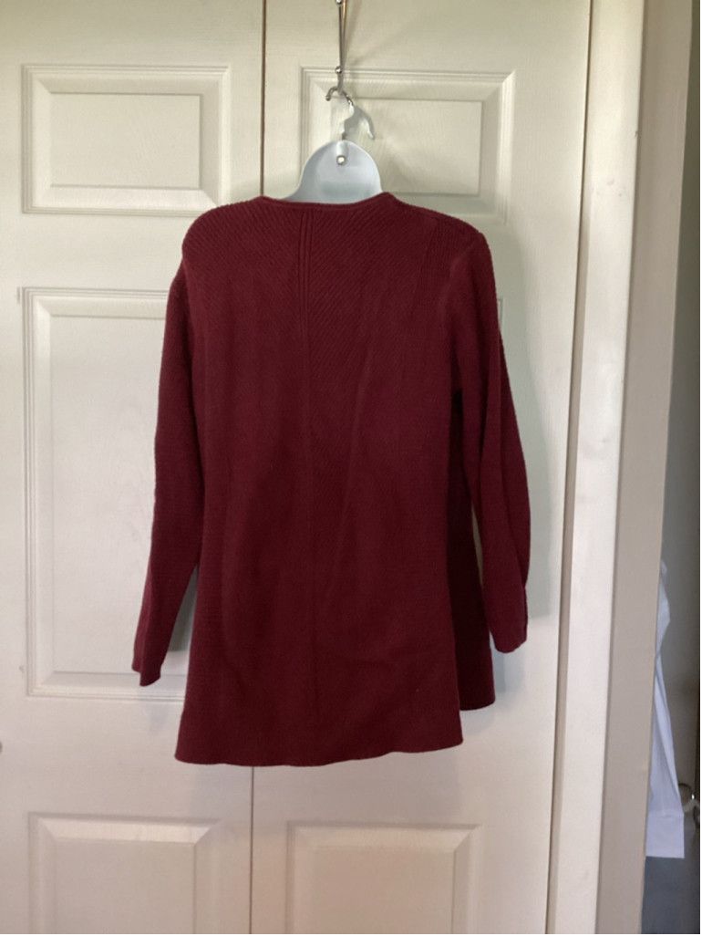 J. Jill J.Jill Maroon Sweater Size L / US 10 / IT 46 - 3 Thumbnail