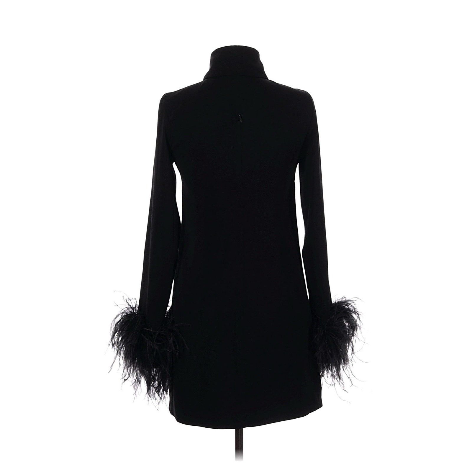 16Arlington 16ARLINGTON MICHELLE DRESS Collared OSTRICH FEATHER US 2 Size XS / US 0-2 / IT 36-38 - 5 Thumbnail