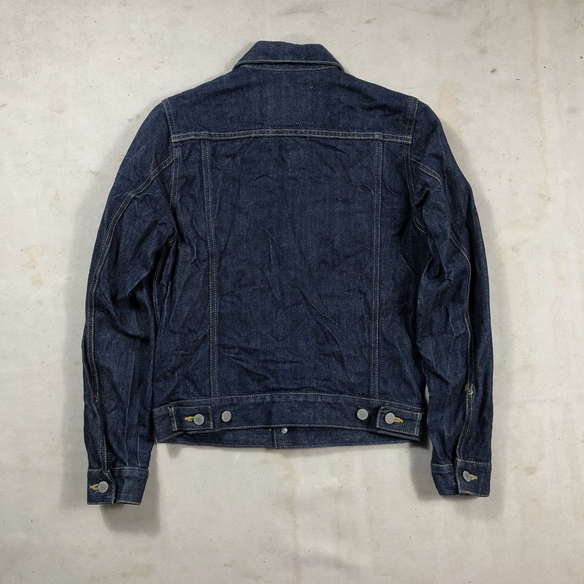 Japanese Brand Trans Continents Work Denim Jacket Size US S / EU 44-46 / 1 - 4 Thumbnail