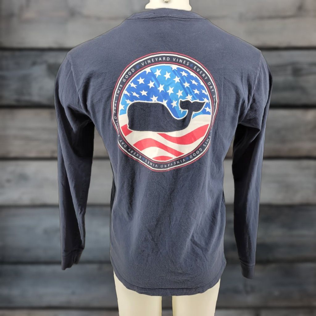 Vineyard Vines Vineyard Vines T Shirt Men’s Small Long Sleeve Pocket Blue Size US S / EU 44-46 / 1 - 1 Thumbnail