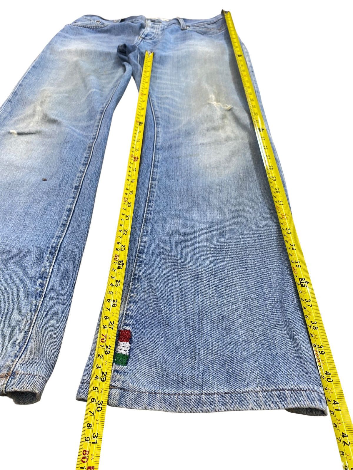 HYDROGEN Hydrogen Brand Ripped Faded Wash Style Loose Jeans Size US 32 / EU 48 - 11 Thumbnail