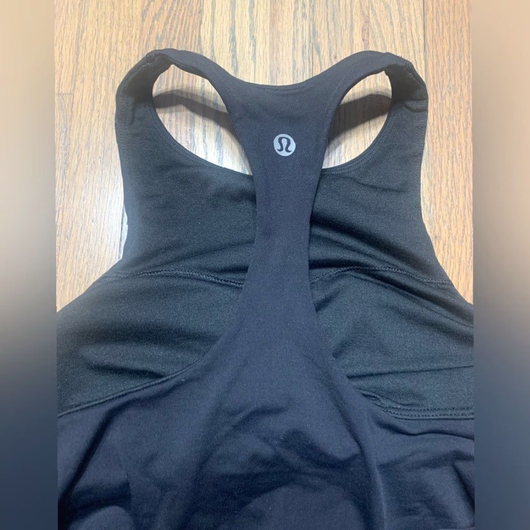 Lululemon Lululemon Tank Black with Built In Bra 4 Women Tank Top Regular Size 4 Black Built In Pad Size S / US 4 / IT 40 - 3 Thumbnail