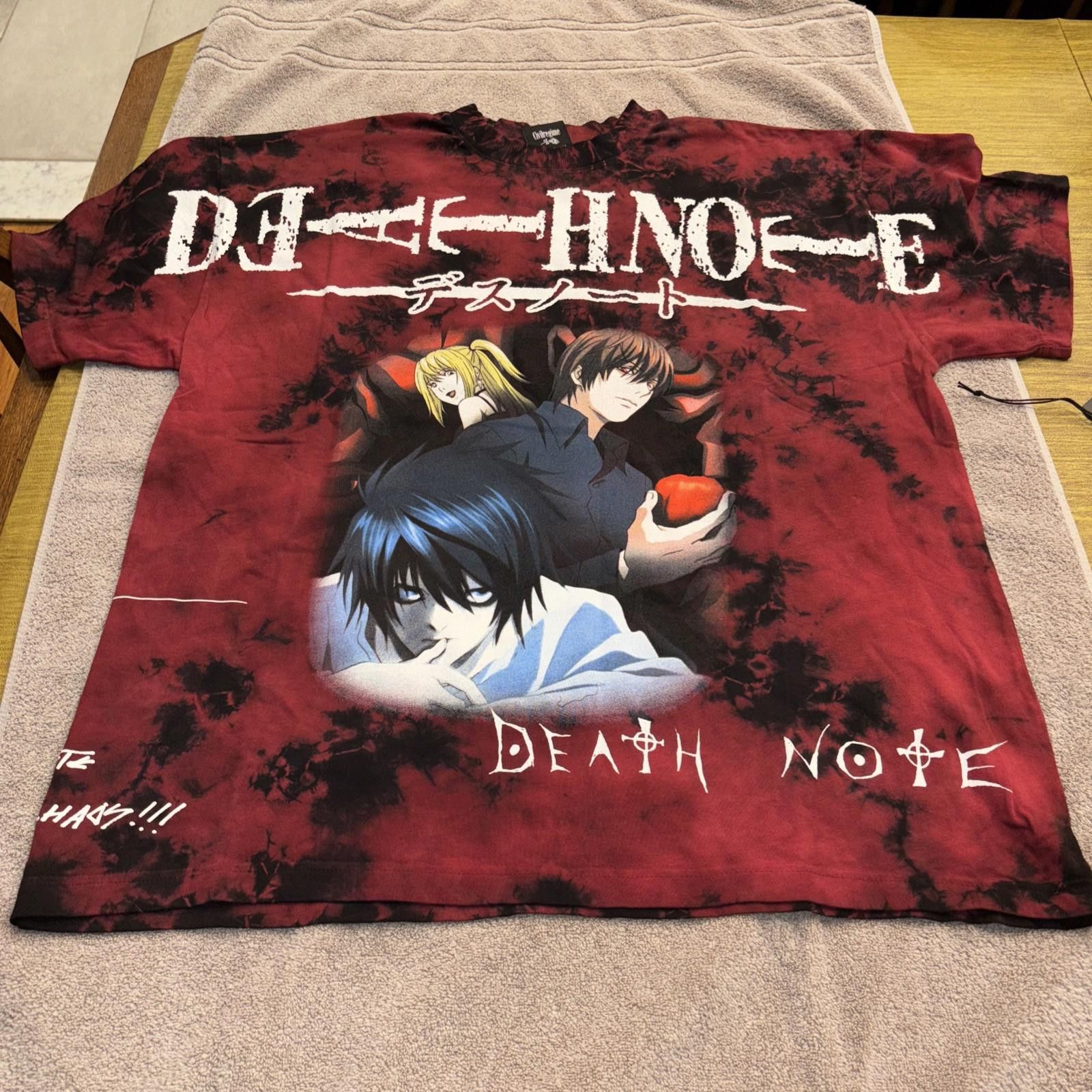 Civil Regime NWT Civil Regime x Death Note Oversized Lava Wash Tee Large Size US L / EU 52-54 / 3 - 1 Thumbnail