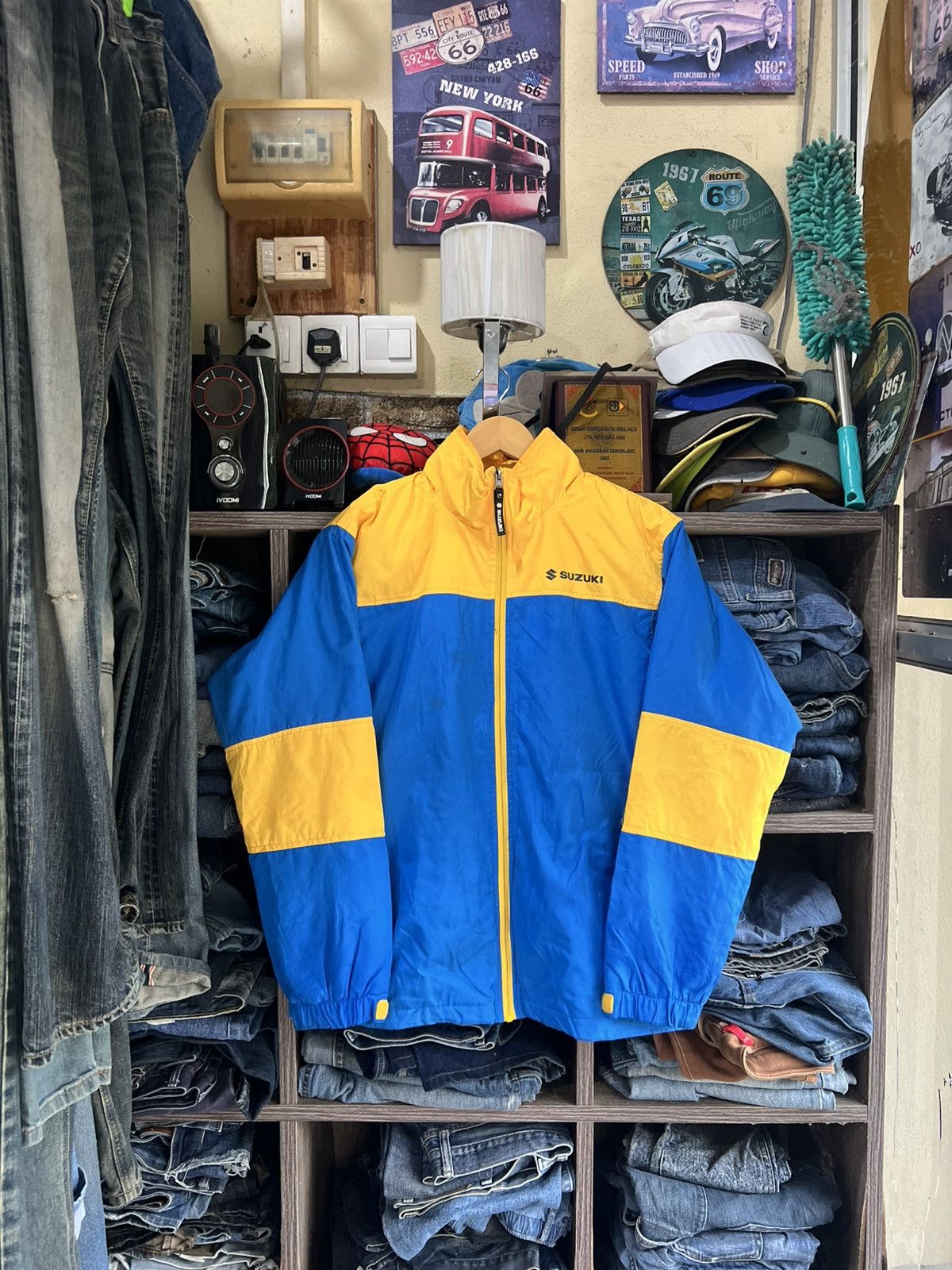 🔥Rare Suzuki Base Spacia Zipper Jacket