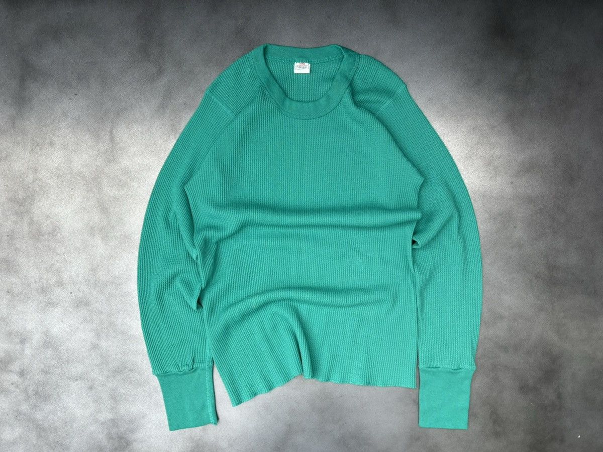 Fruit Of The Loom × Vintage 1980s Fruit of the Loom Thermal L/S 1970s Vintage Waffle Men Size US S / EU 44-46 / 1 - 11 Thumbnail
