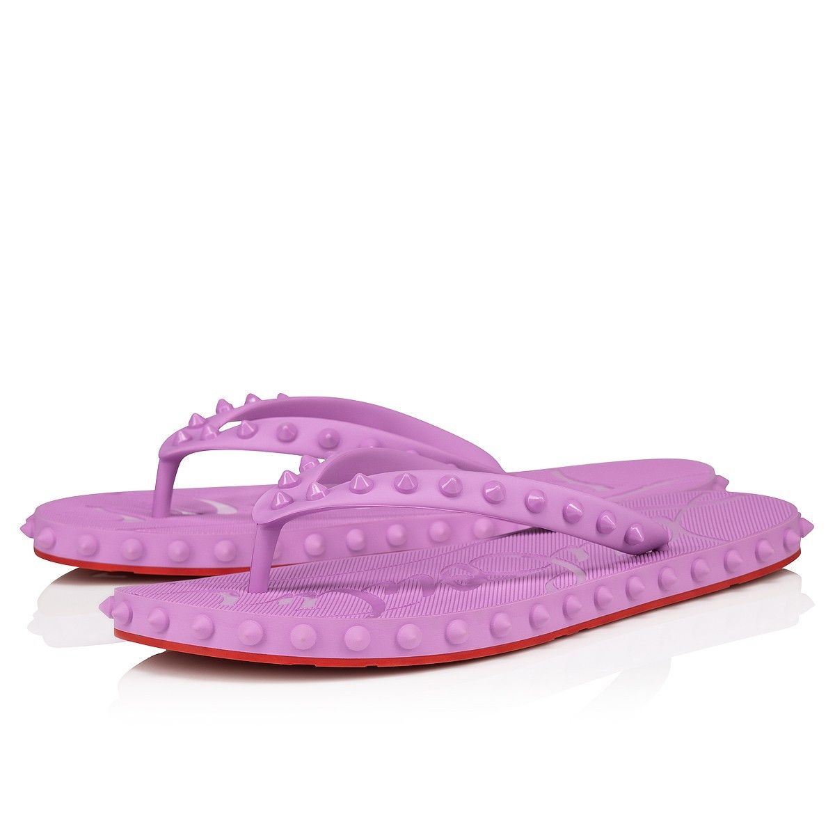 Christian Louboutin oc11z0125 Super Loubi Flip Sandals in Pink Size US 11 / IT 41 - 1 Thumbnail