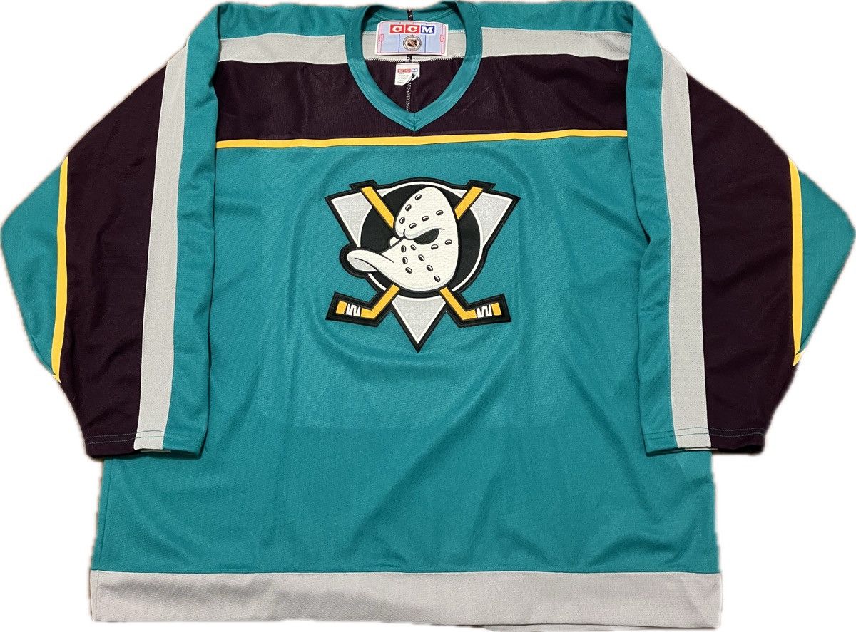 image of Anaheim Mighty Ducks Blank Ccm Nhl Hockey Jersey Size 2Xl, Men's