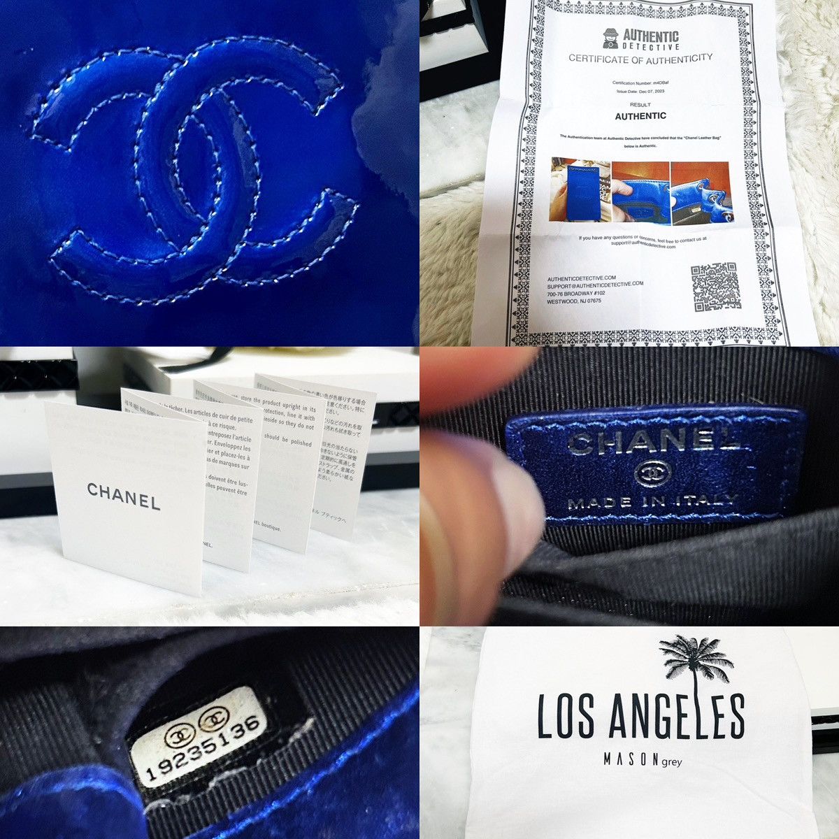 Chanel Authentic Chanel RARE Electric Blue Patent WOC Crossbody Bag Size ONE SIZE - 13 Thumbnail