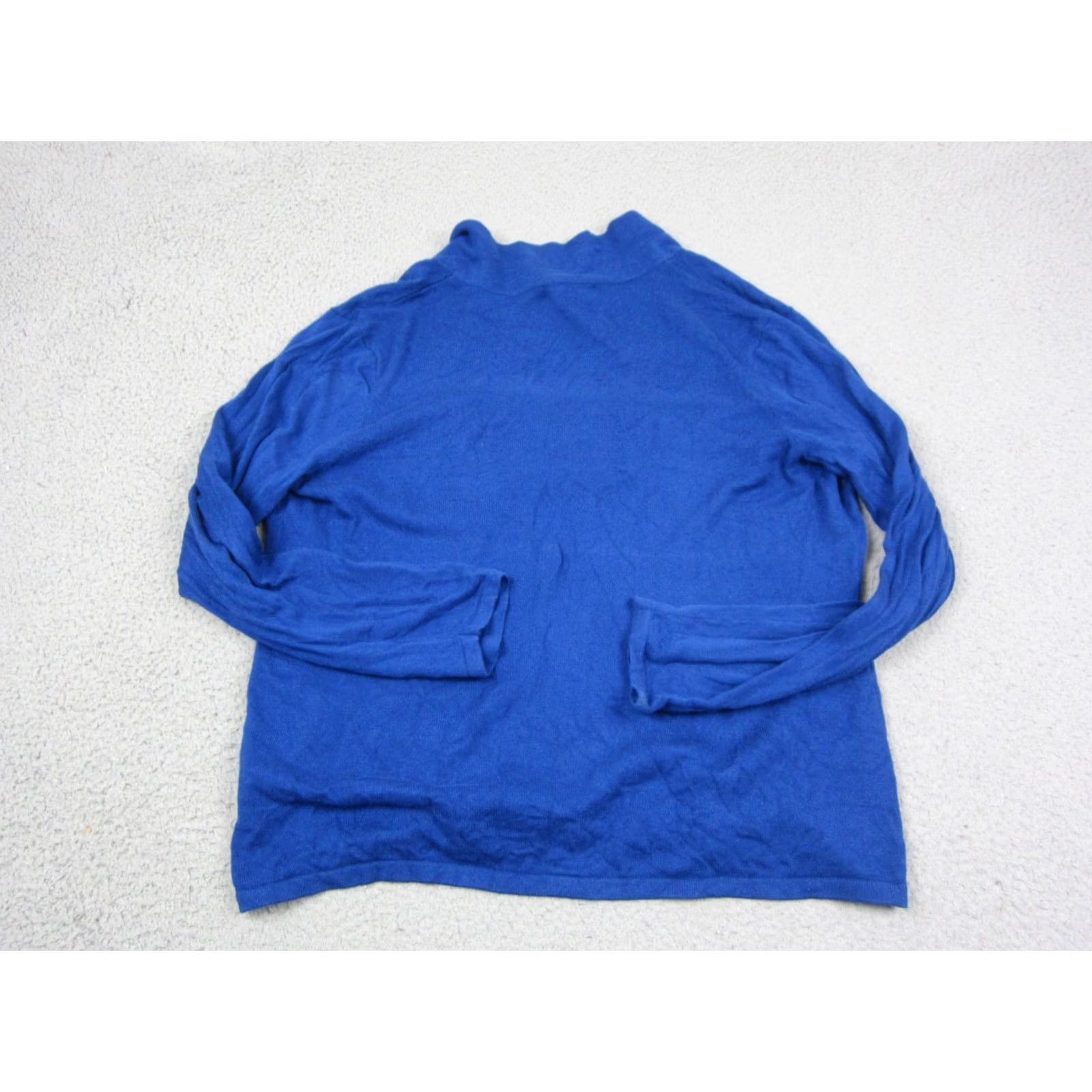Ralph Lauren Ralph Lauren Sweater Womens 2X Plus Blue Silk Cashmere Shawl Neck Classic LRL 90s Size XXL / US 16-18 / IT 52-54 - 7 Thumbnail