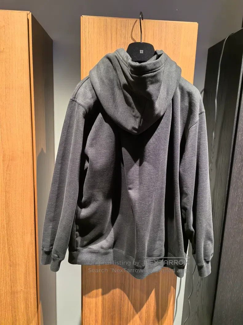 Balenciaga Balenciaga Black Hooded Fleece Sweatshirt Size US L / EU 52-54 / 3 - 3 Thumbnail