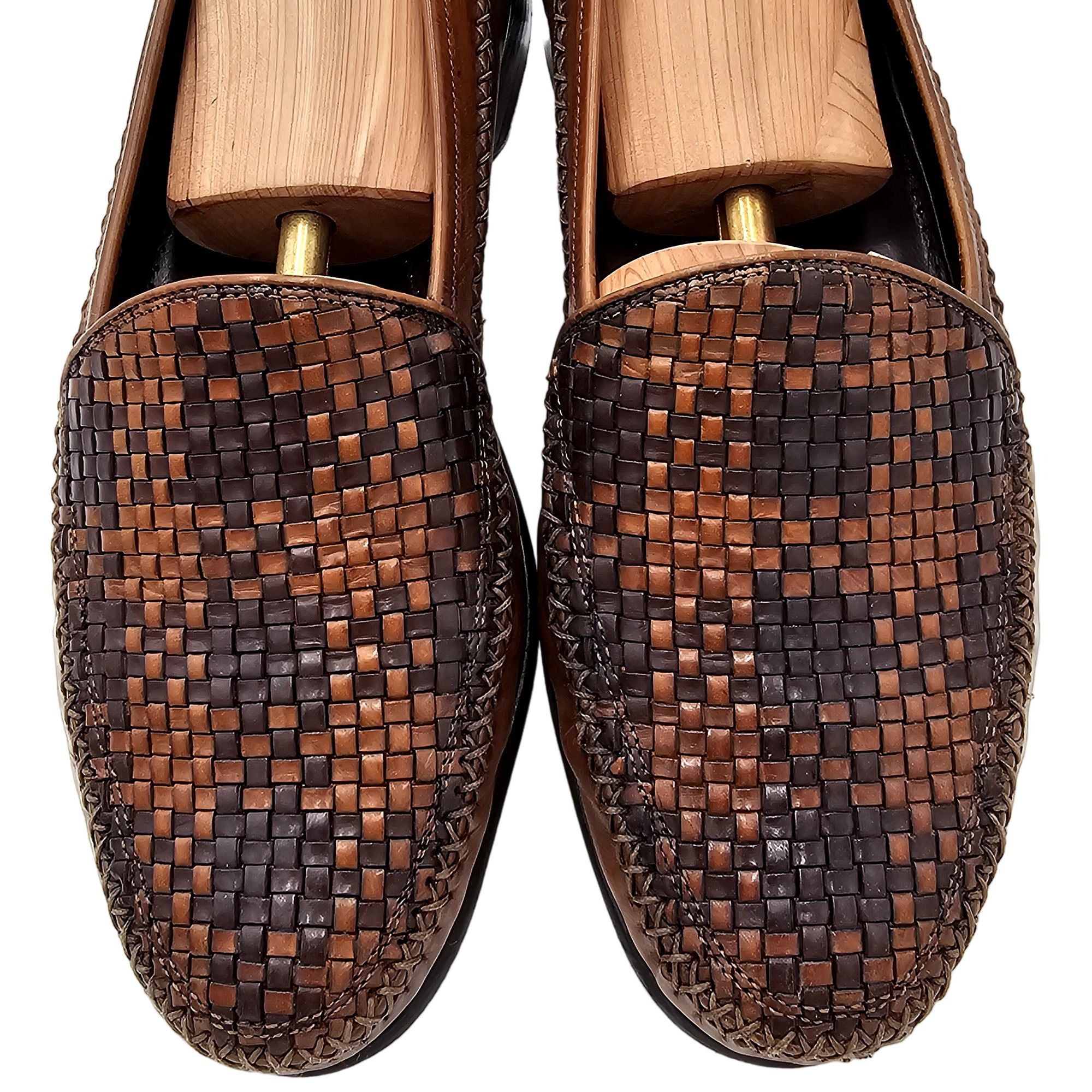 Bragano cole hot haan woven loafers 10 N Brown Slip On Shoes Mens Made In Italy