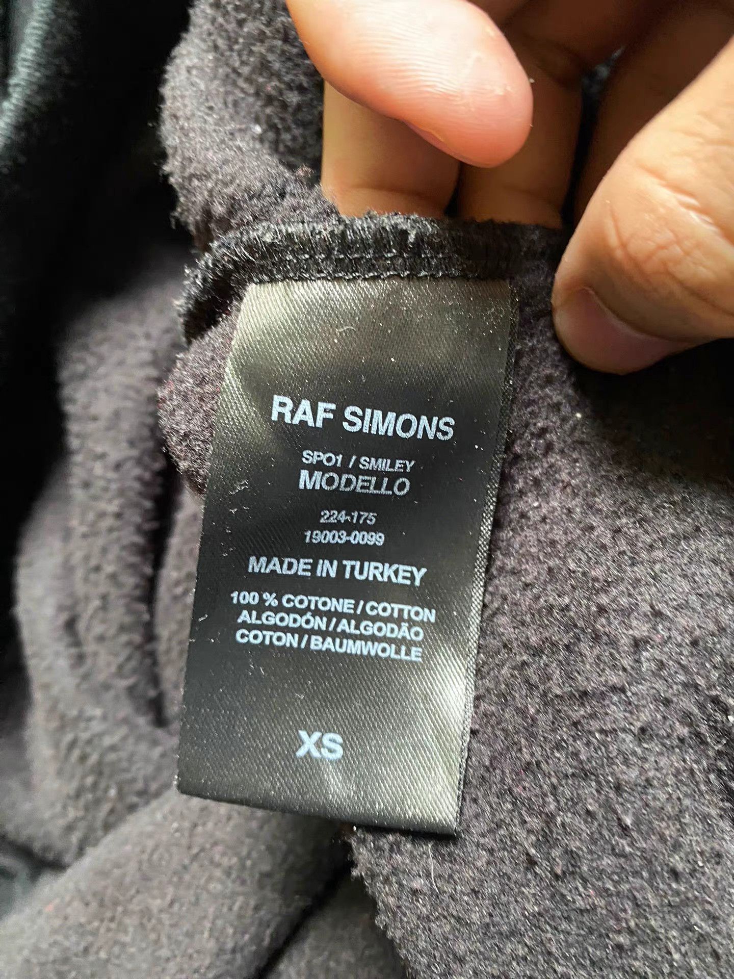 Raf Simons Raf Simons Smiley Hoodie Size US XS / EU 42 / 0 - 4 Thumbnail