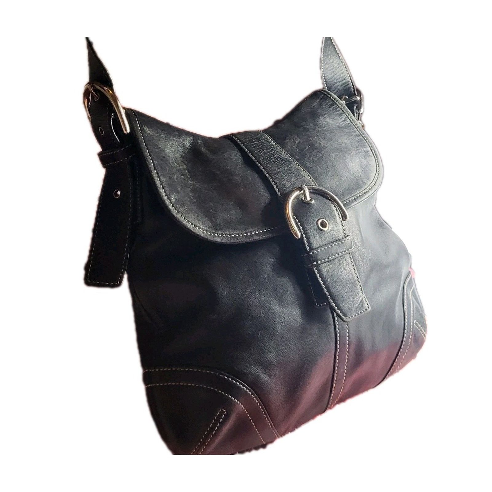 Coach VINTAGE COACH Purse 9480 Soho Cross Body Black Leather Size ONE SIZE - 1 Thumbnail