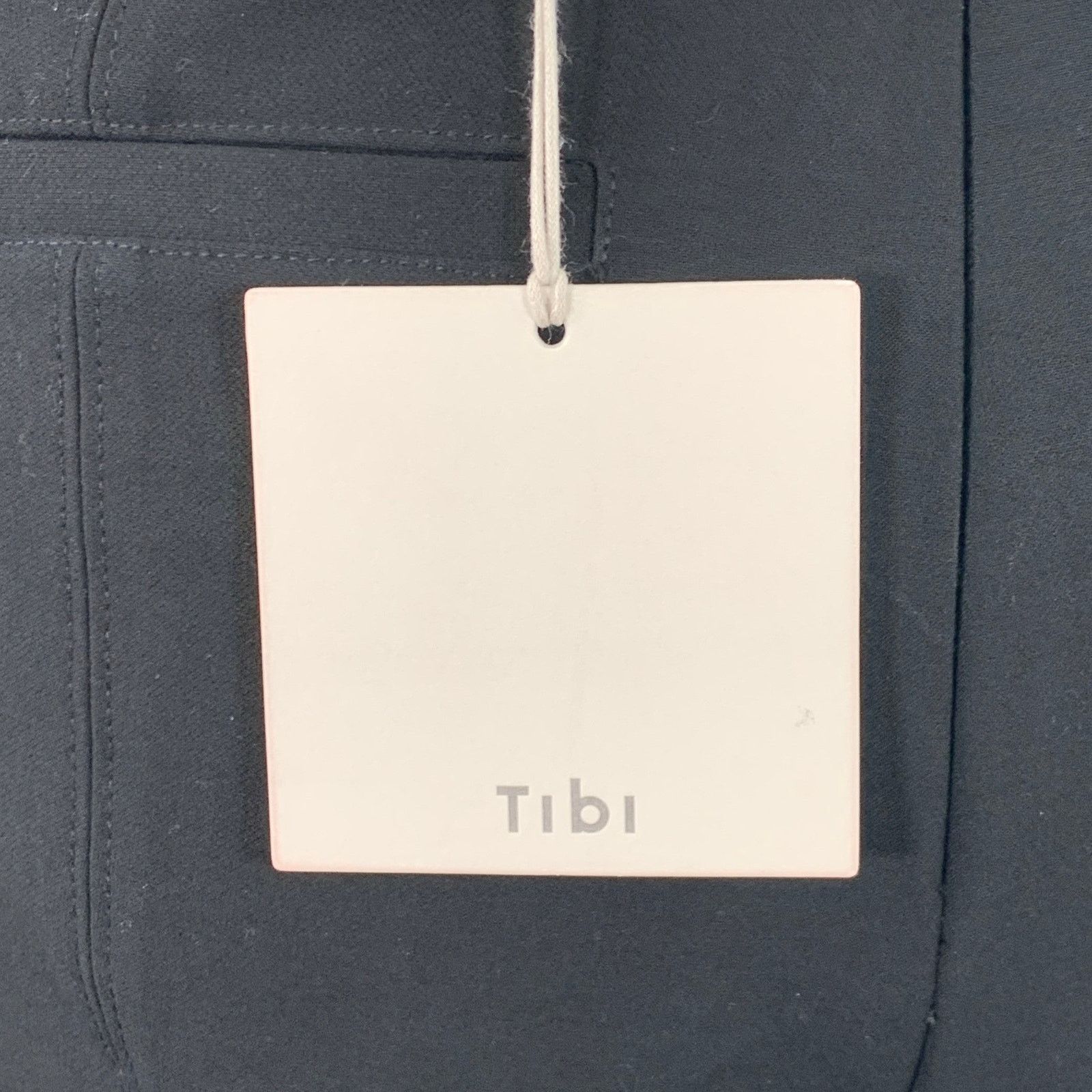 Tibi Black Polyester Blend Fitted Back Zipper Casual Pants Size 32" / US 10 / IT 46 - 3 Thumbnail