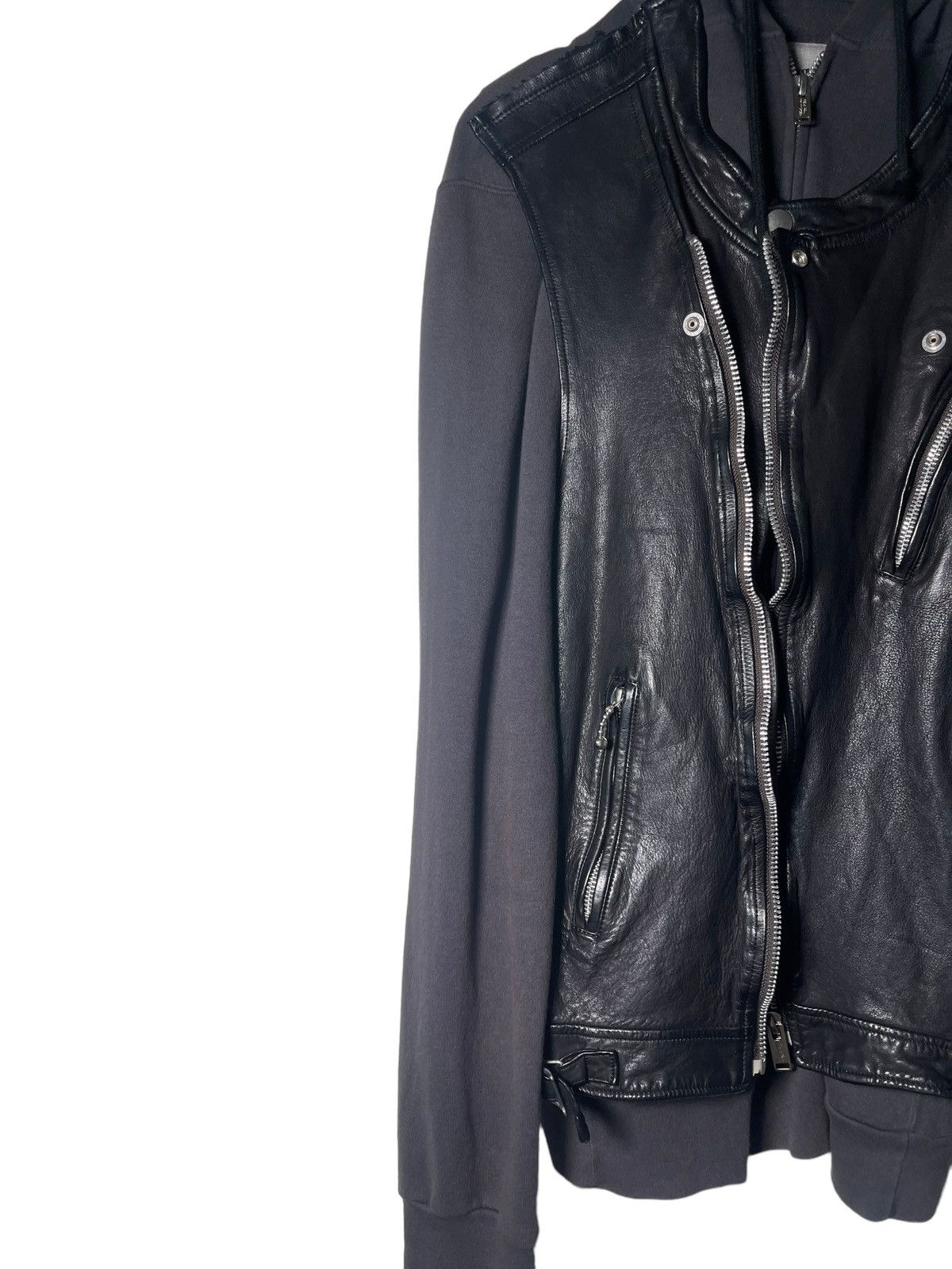 Jun Takahashi Undercover ss12 leather zip up jacket Size US M / EU 48-50 / 2 - 2 Thumbnail