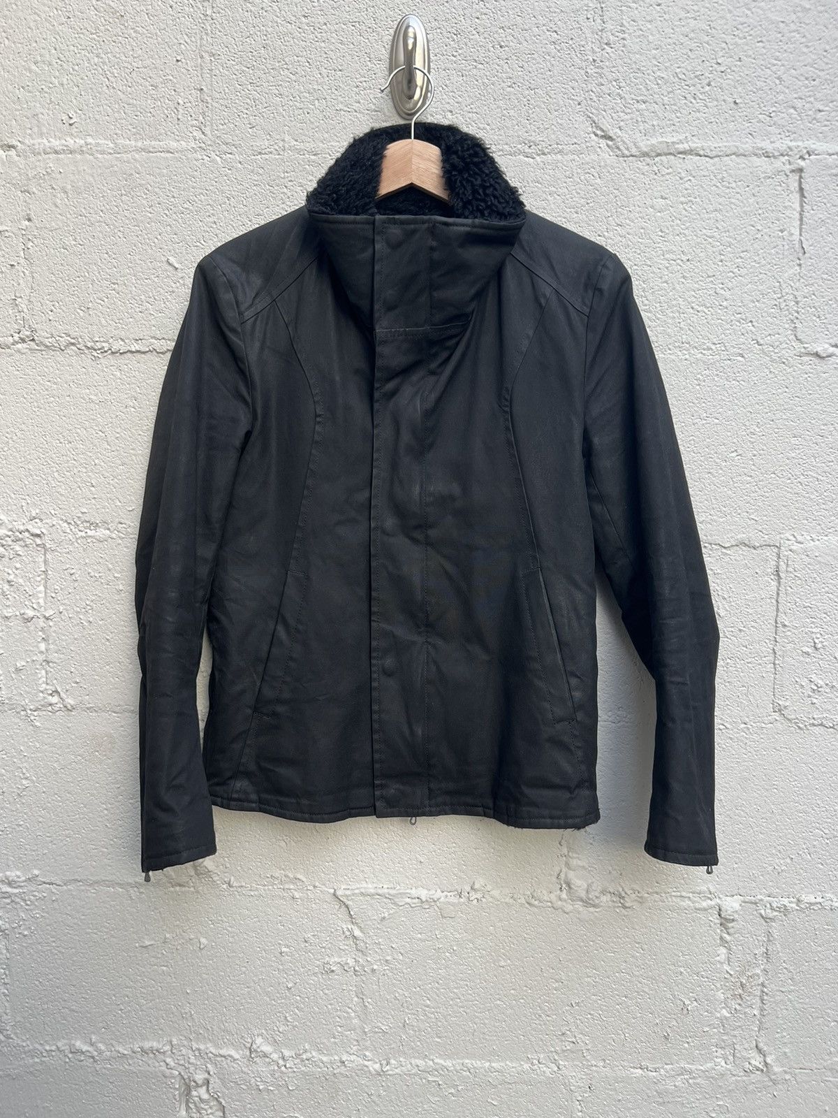 Pre-owned Attachment X Kazuyuki Kumagai Attachment Attachment High Collar Wool Lined Jacket In Black