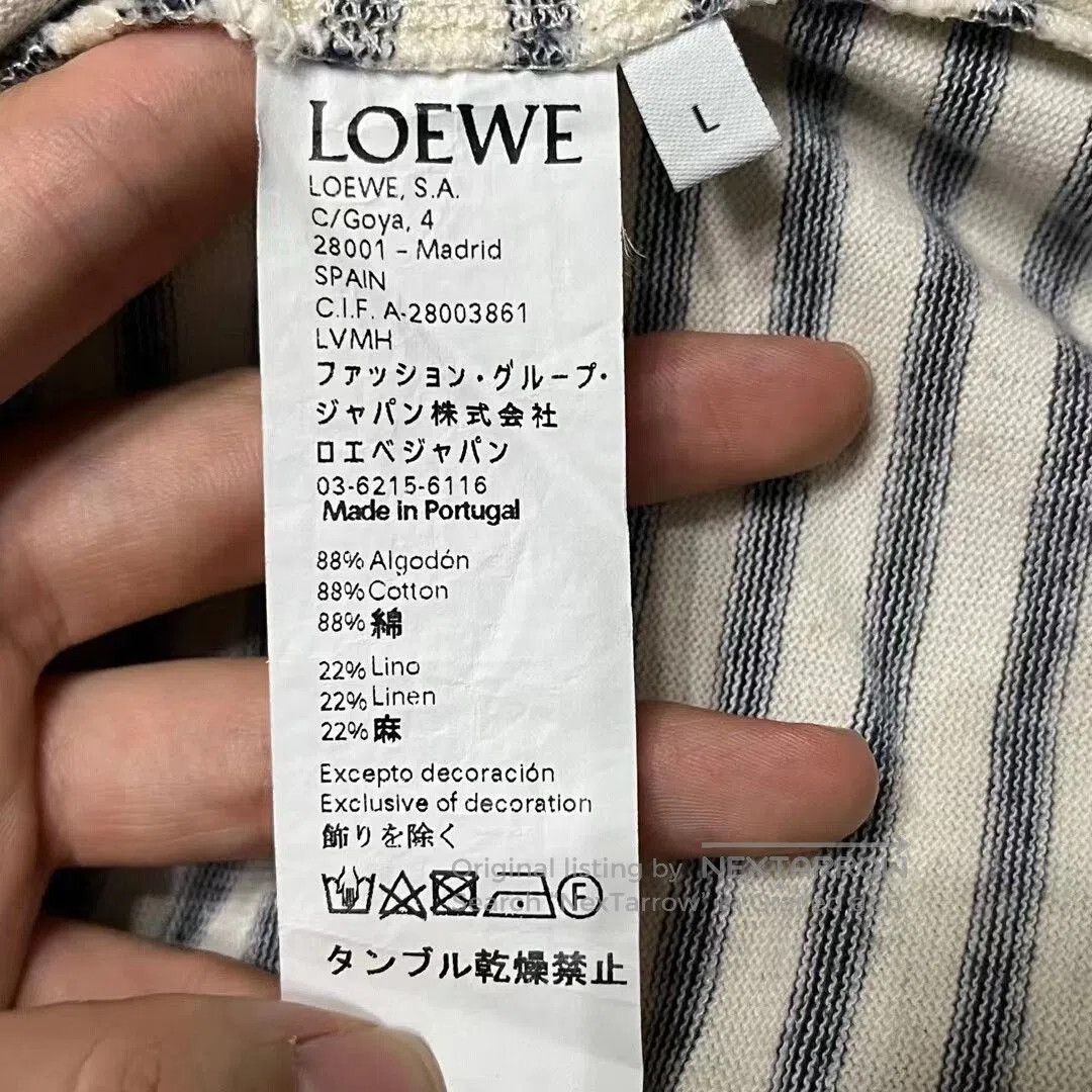 Loewe Loewe Embroidered Logo Knit Short Sleeve Shirt. Size US L / EU 52-54 / 3 - 3 Thumbnail