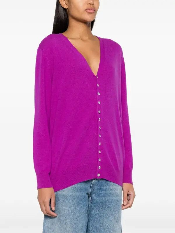Loewe o1y1025 Cardigan in Purple Size S / US 4 / IT 40 - 2 Thumbnail