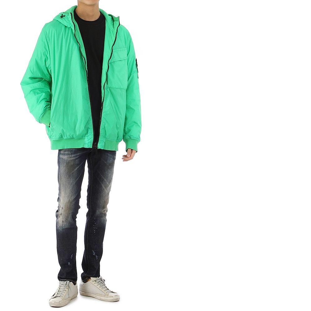 Stone Island o1tko10924 Jacket in Neon Green Size US XL / EU 56 / 4 - 2 Thumbnail