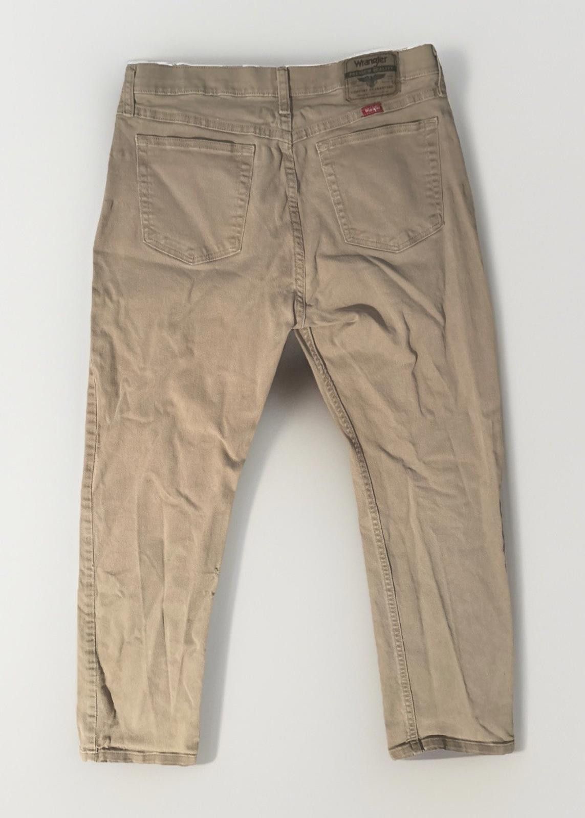 Wrangler Wrangler Carpenter Pants Men's (Measured 33x32) Tan Canvas Size US 33 - 6 Thumbnail