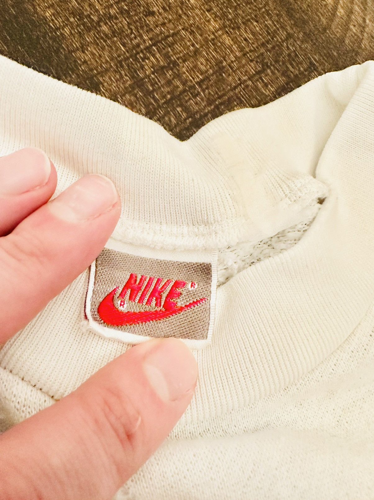 Nike VTG Nike Spell Out Embroidered Crewneck Sweatshirt 80/90s-XL Size US XL / EU 56 / 4 - 5 Thumbnail