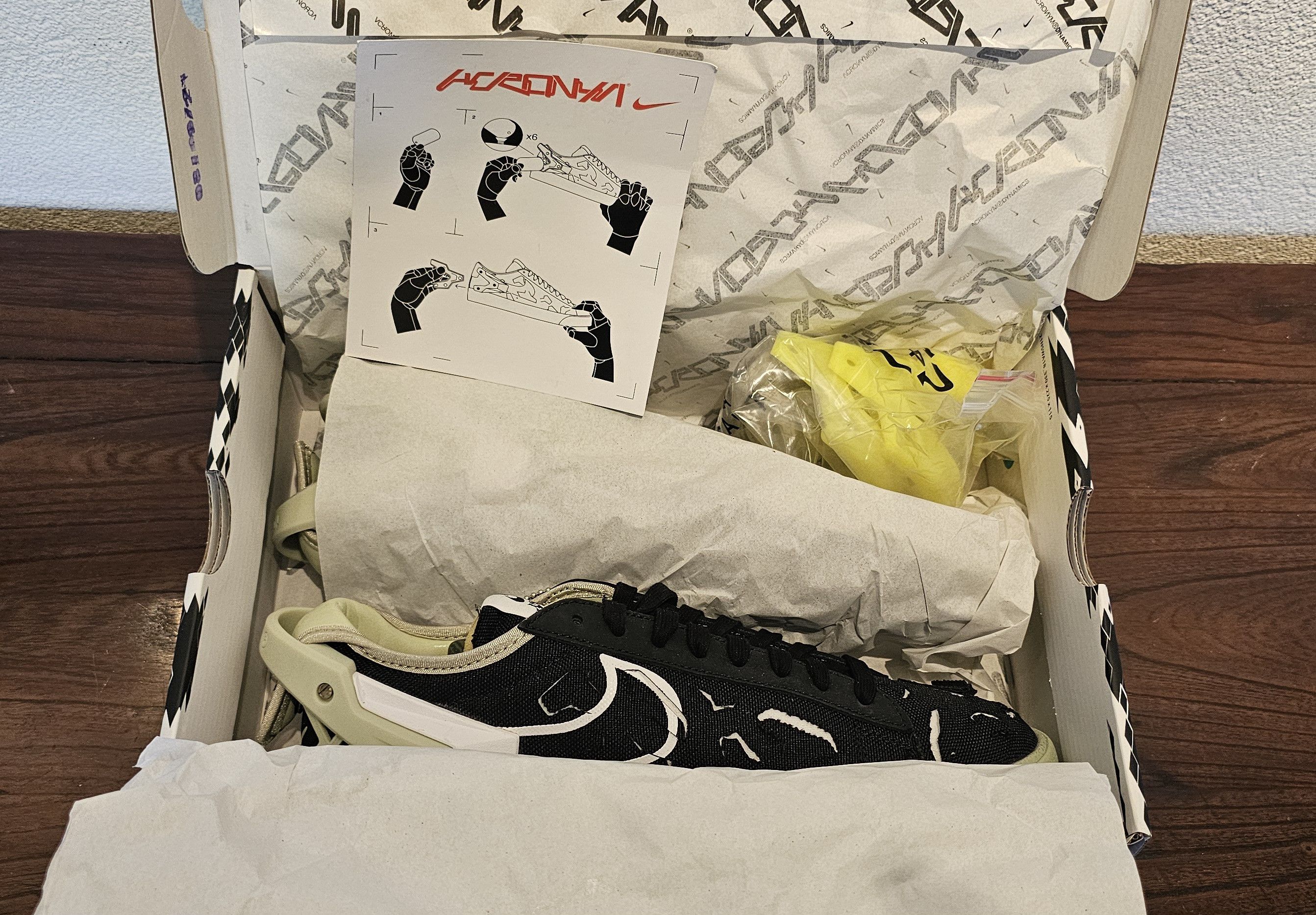 Acronym × Errolson Hugh × Nike Nike Blazer low / ACRNM S9/42,5 Size US 9 / EU 42 - 5 Thumbnail