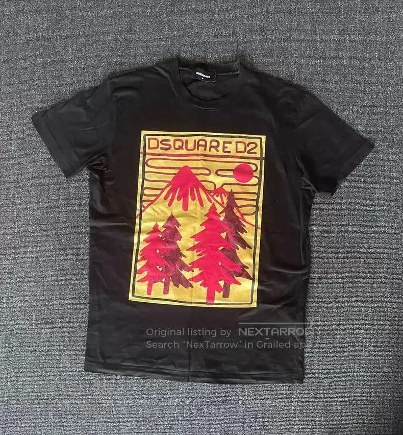 Dsquared2 DSQUARED2 Black Graphic Print T. Size US M / EU 48-50 / 2 - 2 Thumbnail
