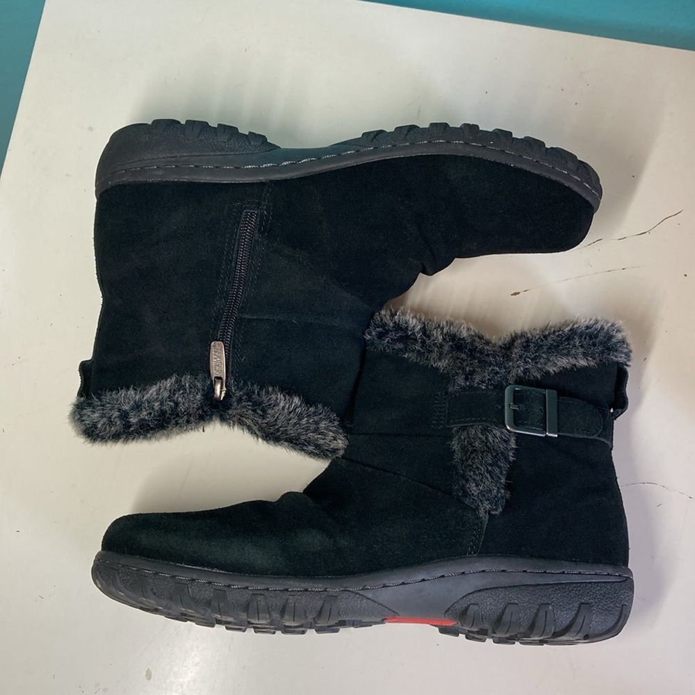 Other Khombu Lindsay Black Leather Ankle Boots Size 10 Size US 10 / IT 40 - 13 Thumbnail