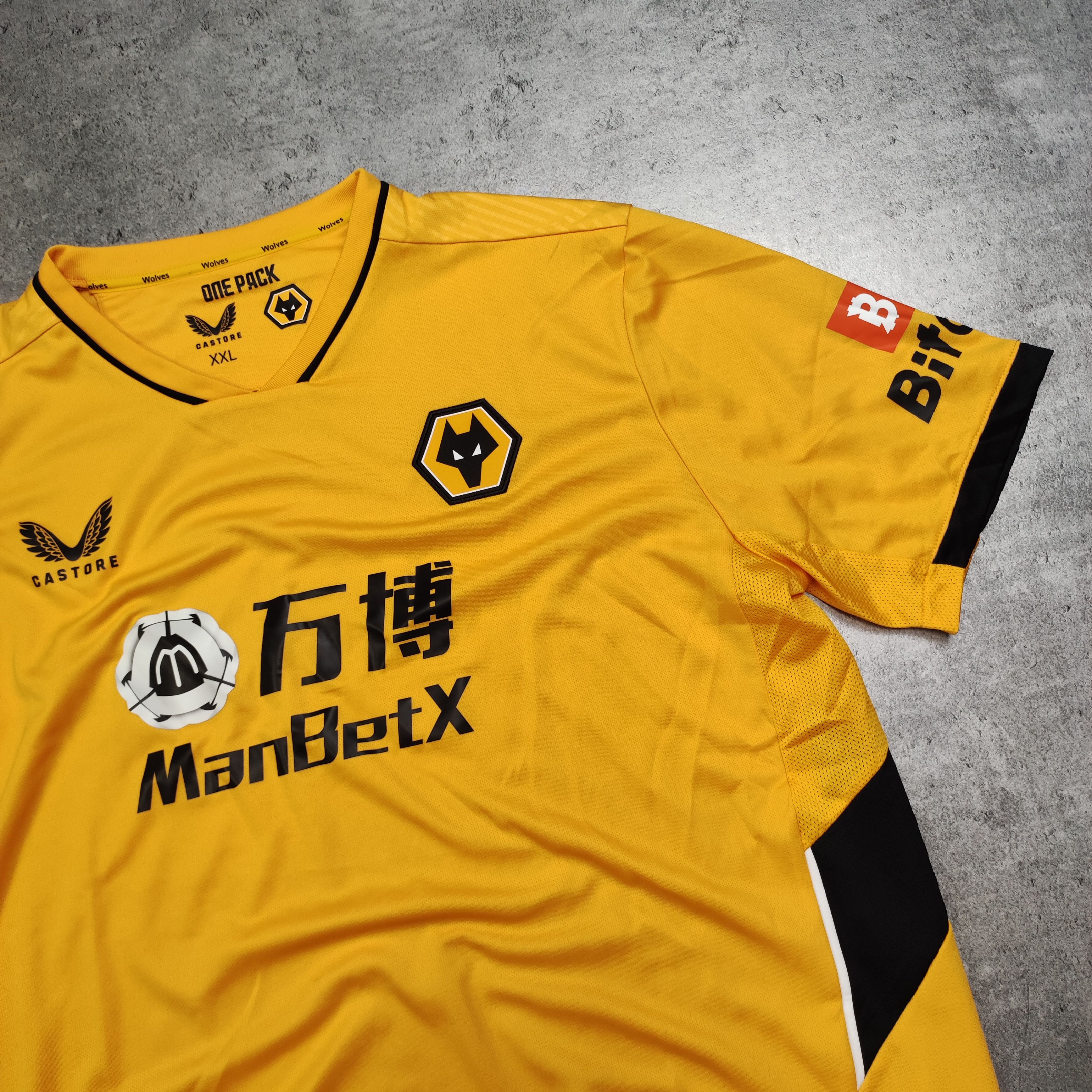 Other RARE Castore x Football Soccer Wolverhampton Home Jersey Size US XXL / EU 58 / 5 - 3 Thumbnail