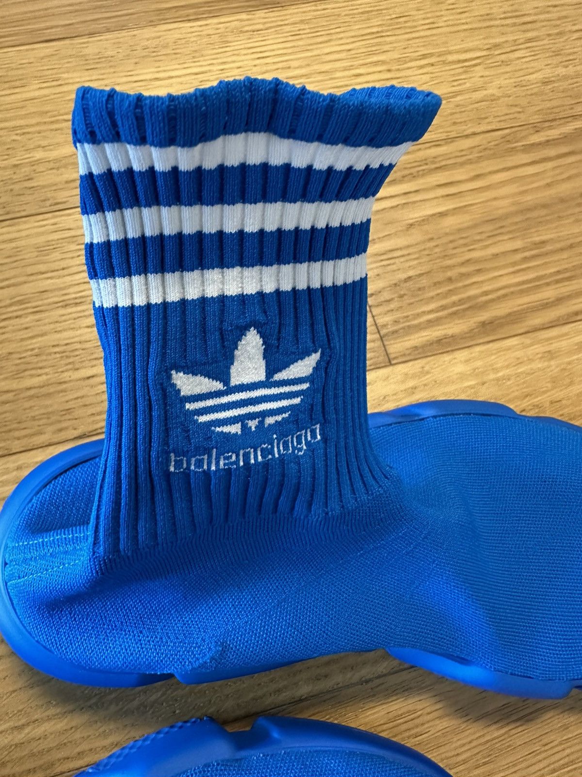 Adidas × Balenciaga ADIDAS × BALENCIAGA SPEED LT / SPEED SNEAKERS IN BLUE Size US 9 / EU 42 - 3 Thumbnail