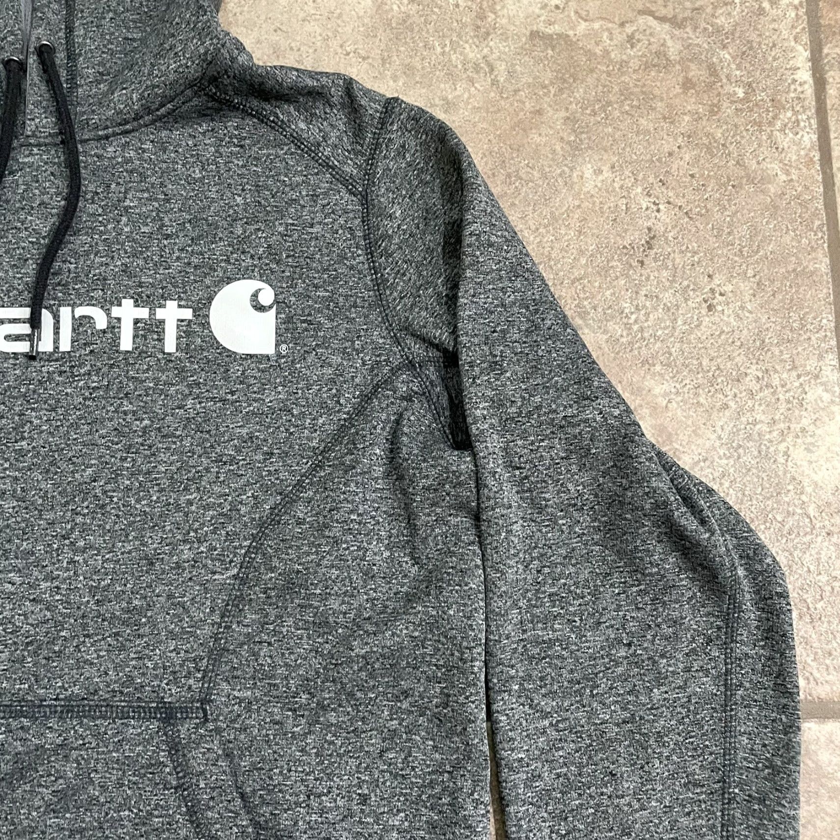 Carhartt Carhartt Gray Hoodie Long Sleeve Pullover Activewear Womens Size S Size S / US 4 / IT 40 - 2 Thumbnail