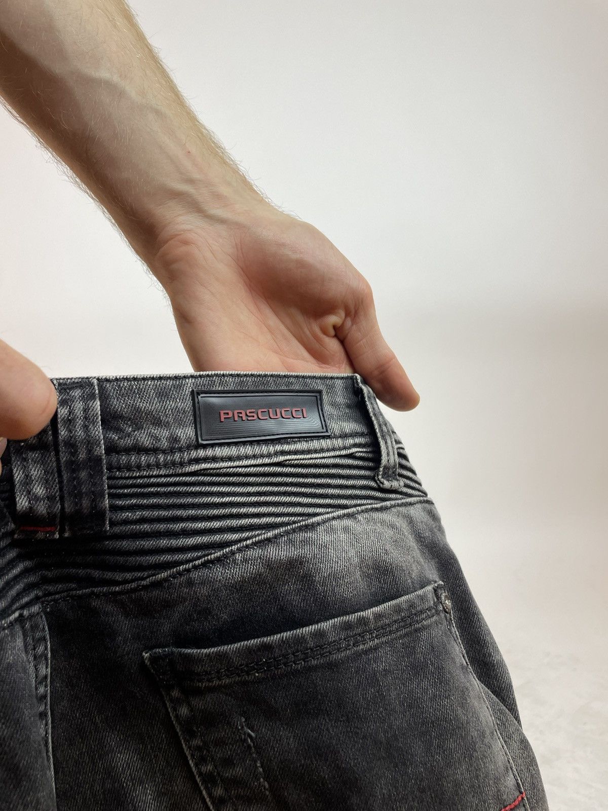 Other PASCUCCI Biker jeans skinny avantgarde drill Mens size 31x34 Size US 31 - 14 Thumbnail